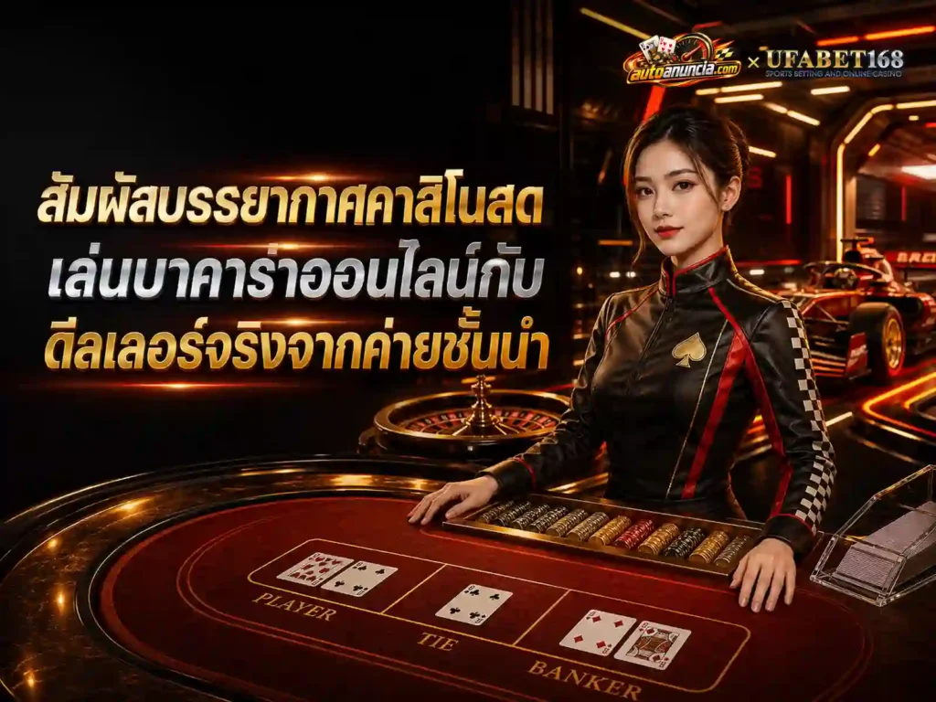 โต๊ะถ่ายทอดสด จากค่ายจริง เล่น บาคาร่าออนไลน์